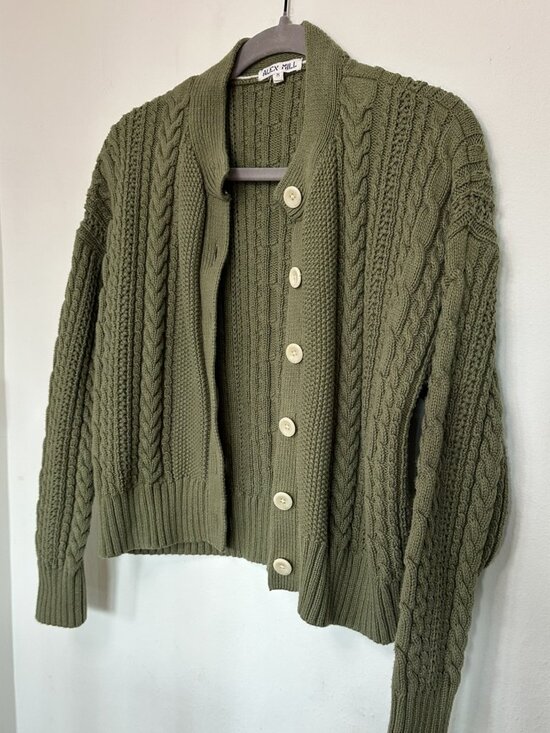 Alex Mill Sweaters - Alex Mill Nico Cardigan, Olive Green, M